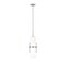 Z-Lite Cayden Pendant, 1-Light, 6.5 In.W x 16.75 In.H, Brushed Nickel/Clear + Etched Opal 1946P-ROD-BN - alternate 1